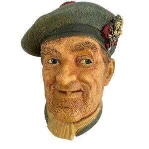 Vintage Bossons Jock 1969 Wall Decor 7136 Scottish Highlander England